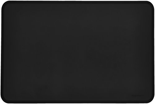 Product Cover AmazonBasics Silicone Waterproof Pet Food And Water Bowl Mat For Dog or Cat - 24 x 16 Inches, Black