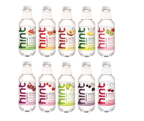 Product Cover Hint Premium Essence Water 10 Flavors, 16 Ounce Plastic Bottles (12 Bottles)