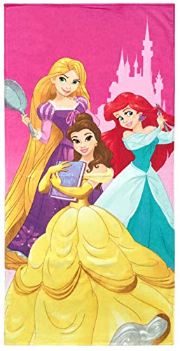 Product Cover Disney Princesses We are Strong Kids Bath/Pool/Beach Towel - Super Soft & Absorbent Fade Resistant Cotton Towel, Measures 28 inch x 58 inch (Official Disney Product)