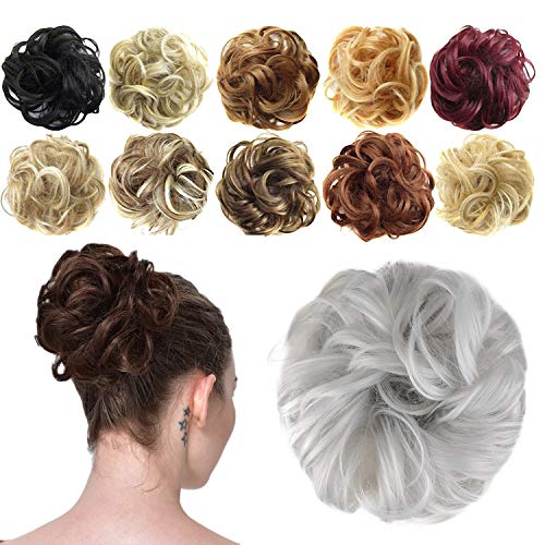 Product Cover FESHFEN Synthetic Hair Bun Extensions Messy Hair Scrunchies Hair Pieces for Women Hair Donut Updo Ponytail