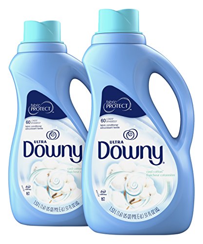 Product Cover Downy Ultra Cool Cotton Liquid Fabric Conditioner (Fabric Softener), 2 count, 51 fl oz each