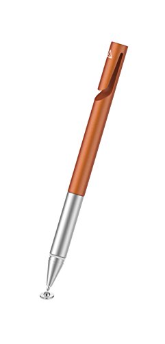 Product Cover Adonit Mini 4 - A Pocket-Sized Stylus with Precision Disc, Stylish Laser Cut Clip to Carry Universal for iPad ,iPhone 11/ Pro Max /XS/ XR /10 or newer, Samsung Galaxy, Android Tablets - Orange