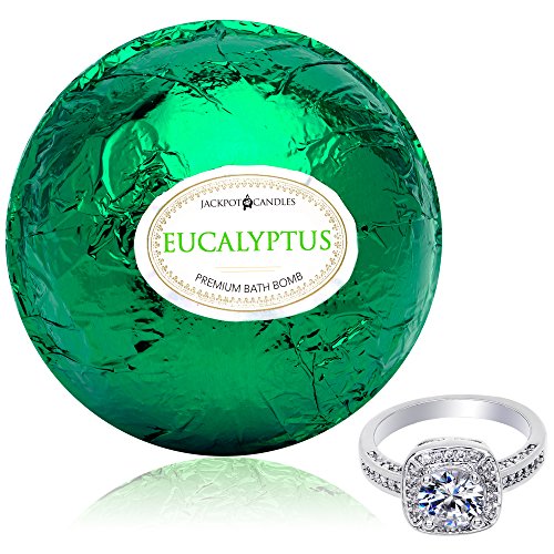 Product Cover bath bombs with surprise inside Eucalyptus Extra Large 10 oz. Made in USA