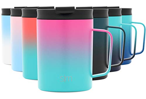Product Cover Simple Modern 12oz Scout Coffee Mug Tumbler - Travel Cup for Men & Women Vacuum Insulated Camping Tea Flask with Lid 18/8 Stainless Steel Hydro Ombre: Sorbet