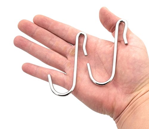 Product Cover eeZe Rack ST-JH-01 304 Stainless Steel Heavy Duty S Hooks S Shaped Hooks Hangers (20-pack, 304 Stainless)