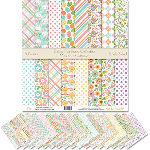 Product Cover Pattern Paper Pack - Easter Fun - Scrapbook Premium Specialty Paper Single-Sided 12
