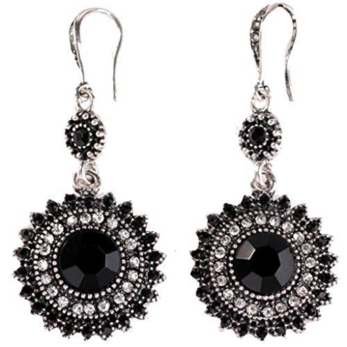Product Cover Bohemia National Wind Restoring Ancient Ways Sunflower Earrings (Black)