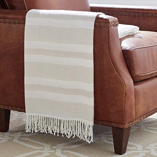 Product Cover Stone & Beam Striped Throw Blanket, Soft and Easy Care, 80