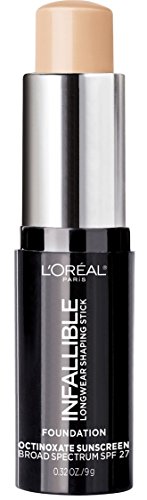 Product Cover L'Oreal Paris Makeup Infallible Longwear Shaping Stick Foundation, 401 Ivory, 1 Tube,0.32 Ounce