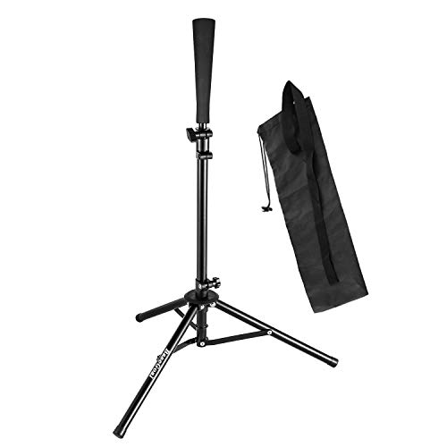 Product Cover BaseGoal Batting Tee Baseball Tee Softball Travel Portable Tee Tripod Stand Rubber Tee for Batting Training Practice with Carrying Bag