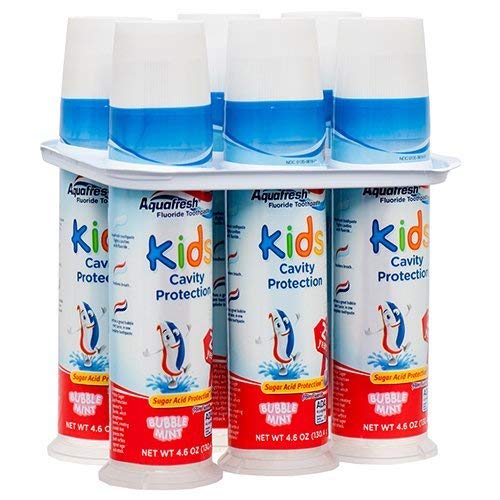 Product Cover Aquafresh Kids Cavity Protection Toothpaste 4.6oz (6 Pack)