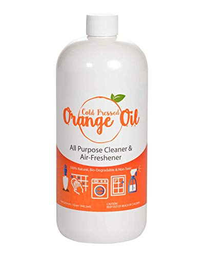 Product Cover Premium Cold Pressed Orange Oil- 32 oz (D-Limonene), All Natural Cold Pressed Orange Oil