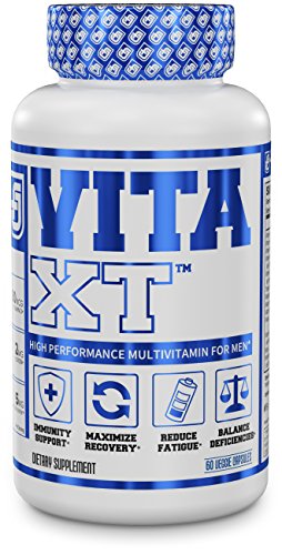 Product Cover VITA XT Multivitamin for Men - Elite Daily Mens Multivitamin Supplement with Chelated Minerals & Vitamins - 60 Veggie Capsules