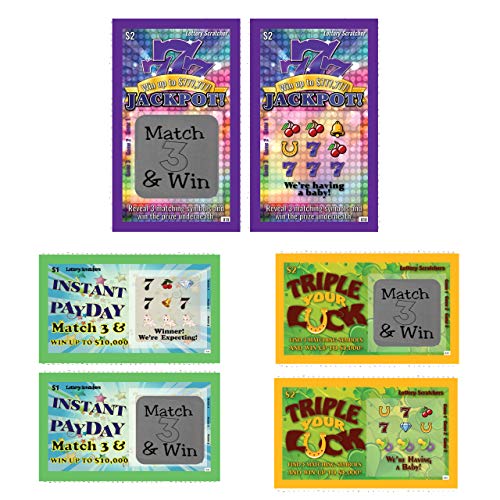 Product Cover Pregnancy Announcement - Variety Pack Lotto Replica - Scratch Off Card - 5 Pack - My Scratch Offs