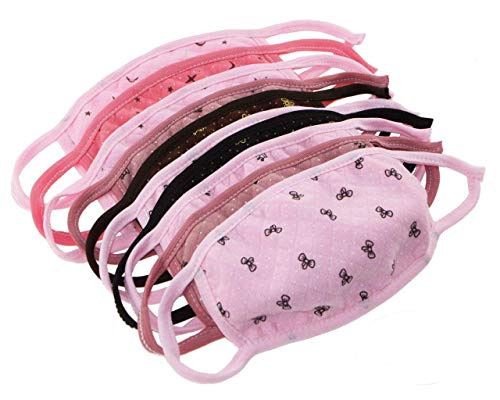 Product Cover Set of 10 Cute Anti Dust Pollution Latex Free Cotton Bowknot Crown Starry sky Face Mouth Mask For Women Girls