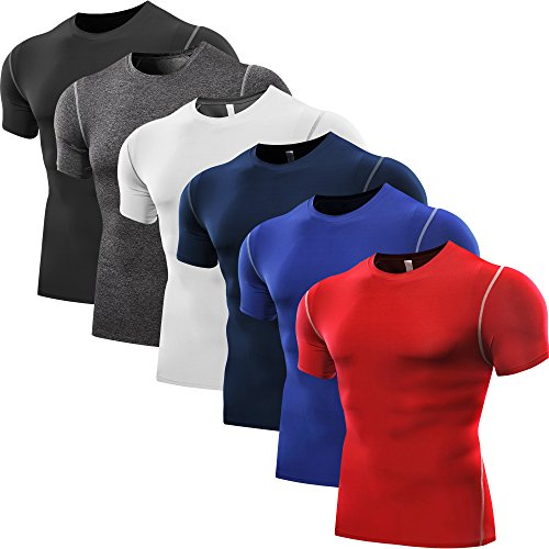 Product Cover Neleus Men's Workout Athletic Compression Shirts Pack of 3
