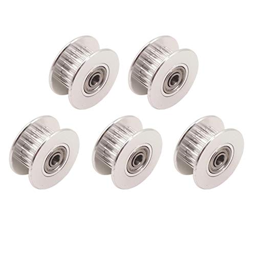 Product Cover WINSINN GT2 Idler Pulley 20 Teeth 3mm Bore 6mm Width Timing Pulley Wheel Aluminum for 3D Printer (Pack of 5Pcs)