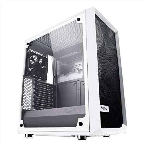Product Cover Fractal Design Meshify C - Compact Mid Tower Computer Case - Airflow/Cooling - 2X Fans Included - PSU Shroud - Modular Interior - Water-Cooling Ready - USB3.0 - Tempered Glass Side Panel - White