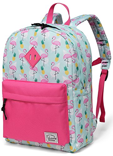 Product Cover Preschool Girls Backpack,Vaschy Little Girls Backpacks for Toddler with Chest Strap Cute Pineapple Flamingos