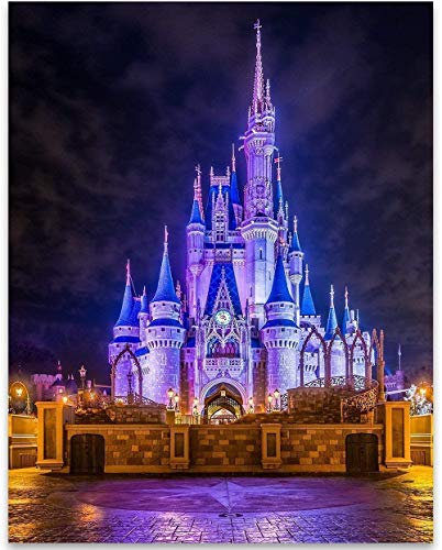 Product Cover Cinderella's Castle - 11x14 Unframed Art Print - Great Home and Nursery Decor or Gift Under $15 for Disney Fans