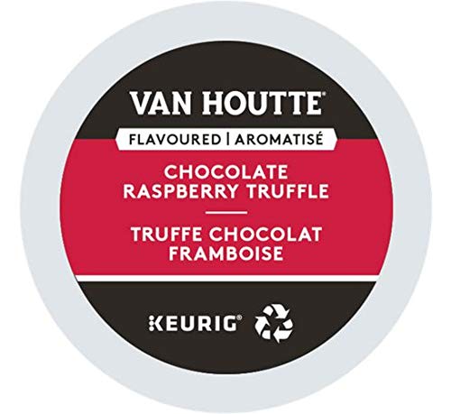 Product Cover Van Houtte, Raspberry Chocolate Truffle, Single-Serve Keurig K-Cup Pods, Light Roast Coffee, 72 Count (3 Boxes 24 Pods)