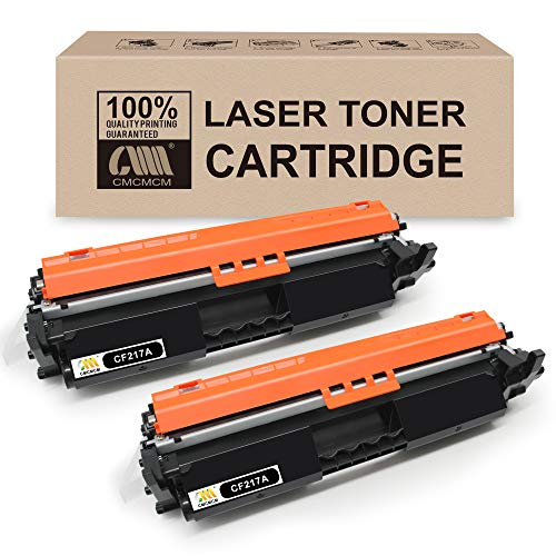Product Cover CMCMCM 2PK Compatible Toner Cartridge Replacements for HP 17A CF217A Work with Laserjet Pro MFP M102w M130nw M130fn M130fw M102a M130a M102 M130 Printer