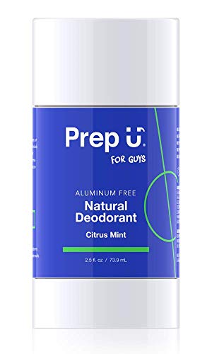 Product Cover Prep U | Aluminum-Free Natural Deodorant for Boys, Teens, Men | All-Natural Dermatologist-Tested Odor Protection | Clean, Safe, Effective Ingredients for Active Guys | Citrus Mint - 2.5 fl Oz