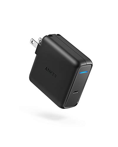 Product Cover MacBook Pro Charger, Anker 60W USB-C Power Adapter, PowerPort Speed 1 Compact Type C PD Wall Charger, for MacBook Pro/Air 2018, HP Spectre, Dell XPS, Matebook, iPad Pro, iPhone, Galaxy and More