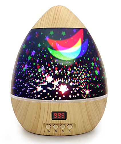 Product Cover Kids Star Projector Night Lights Christmas Multiple Colors 360 Degree Rotating Led Starry Sky Night Lamp with Timer Auto Shut Off for Nursery Decor Baby Children Bedroom