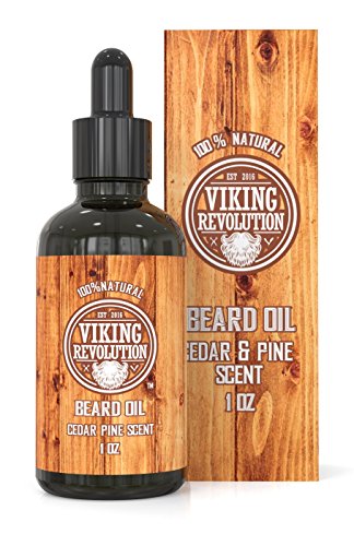 Product Cover Beard Oil Conditioner - All Natural Cedarwood & Pine Scent with Organic Argan & Jojoba Oils - Softens & Strengthens Beards and Mustaches for Men (1 Pack)