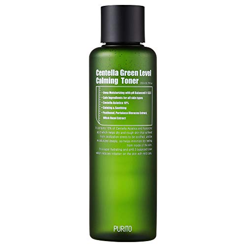 Product Cover PURITO Centella Green Level Calming Toner 200ml/6.76fl.oz, alchhole-free toner, Natural Daily Facial Toner, Acne,Face toner for Sensitive Skin,