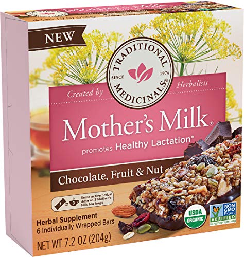 Product Cover Traditional Medicinals Mother's Milk Chocolate Fruit & Nut Lactation Bars (6 count)