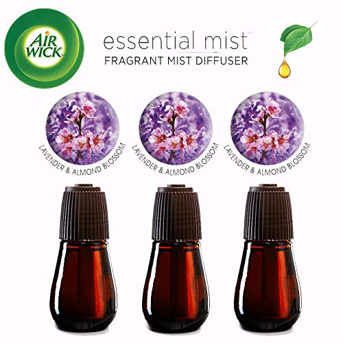 Product Cover Air Wick Essential Mist, Essential Oil Diffuser Refill, Lavender & Almond Blossom, 3 Count, Air Freshener
