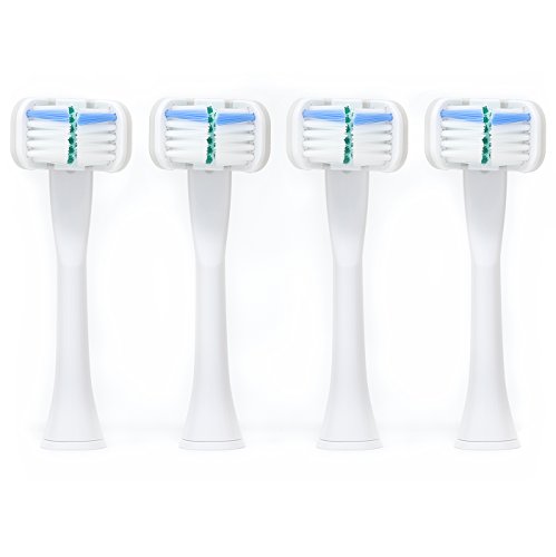 Product Cover 3-Sided Sonic Toothbrush Head 4 Pack - Fits Philips Sonicare