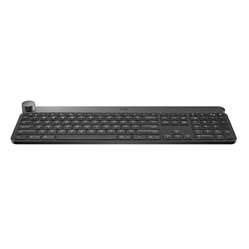 Product Cover Logitech Craft Advanced Wireless Keyboard with Creative Input Dial and Backlit Keys, Dark grey and aluminum (Renewed)