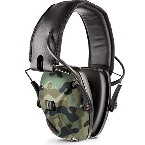 Product Cover awesafe Electronic Shooting Earmuff, GF01 Noise Reduction Sound Amplification Electronic Safety Ear Muffs, Ear Protection, NRR 22 dB, Ideal for Shooting and Hunting ... Camon