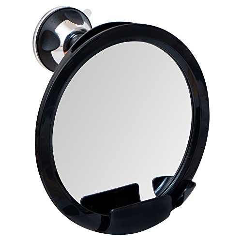 Product Cover Shatterproof Fogless Shower Mirror For Shaving with Razor Holder and Superior Sticky Suction-Cup, Antifog via Heat Transfer, 8