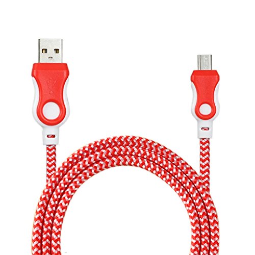 Product Cover Creazy Universal Micro USB Charger Cable Charging Cord for Android Phone (Red)