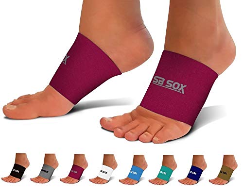 Product Cover SB SOX Compression Arch Sleeves for Men & Women - Perfect Option to Our Plantar Fasciitis Socks - for Plantar Fasciitis Pain Relief and Treatment for Everyday Use with Arch Support (Pink, Medium)
