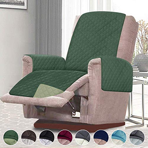 Product Cover RHF Reversible Oversized Recliner Cover&Oversized Recliner Chair Covers,Slipcovers for Recliner, Oversized Chair Covers,Pet Cover for Recliner,Machine Washable (XRecliner: Huntergreen/Sage)