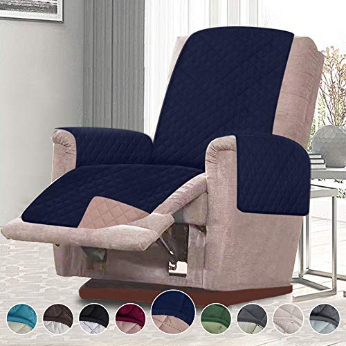 Product Cover RHF Reversible Oversized Recliner Cover&Oversized Recliner Chair Covers,Slipcovers for Recliner, Oversized Chair Covers,Pet Cover for Recliner,Machine Washable (XRecliner: Navy/Sand)