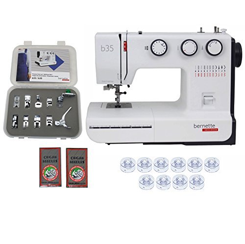 Product Cover Bernette 35 Swiss Design Sewing Machine with Exclusive Bundle
