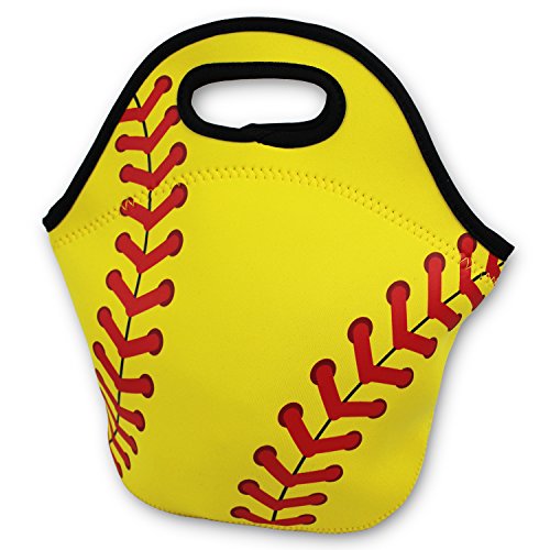 Product Cover Softball Zipper Cooler Lunch Bag Insulated Gifts Washable Neoprene Travel Beach Sports Girls Camp