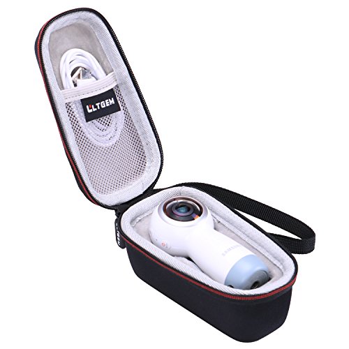 Product Cover LTGEM EVA Hard Case for Samsung Gear 360 SM-R210 (2017 Edition) Spherical Cam 360 Degree 4K Camera - Travel Protective Carrying Storage Bag
