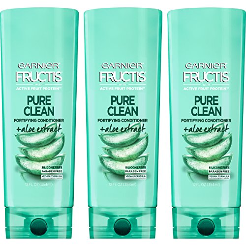 Product Cover Garnier Hair Care Fructis Pure Clean Conditioner, 12 Fluid Ounce (Packaging May Vary), 3 Count
