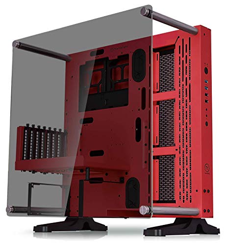 Product Cover Thermaltake Core P3 ATX Tempered Glass Gaming Computer Case Chassis, Open Frame Panoramic Viewing, Glass Wall-Mount, Riser Cable Included, Red Edition, CA-1G4-00M3WN-03