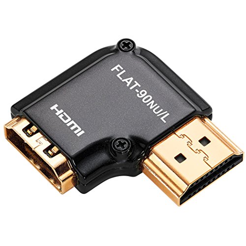 Product Cover Zeskit Zinc Alloy Full Shielding HDMI Right Angle Adapter, 24K Gold Plated Connectors (FLAT-90NU/L)
