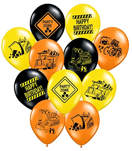 Product Cover Gypsy Jade's Construction Party Supplies - 36 Construction Themed Balloons - 12