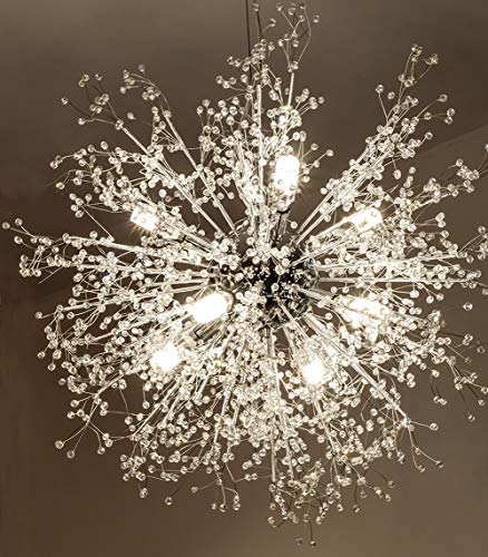Product Cover GDNS Contemporary Firework Crystal Chandeliers,Pendant Lighting,Ceiling Lights Fixtures for Living Room Bedroom Restaurant Porch