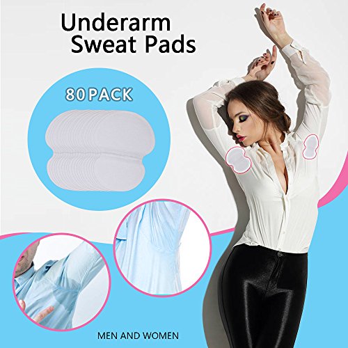 Product Cover Underarm Sweat Pads - Lavince Fight Hyperhidrosis[ 80 Pack / 40 Pairs ] PREMIUM QUALITY Underarm Armpit Sweat Pads Shield Dress Shields Sweat Guard for Women and Men